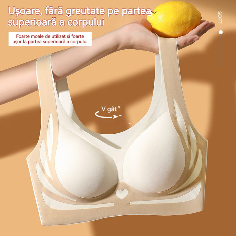 😍【Pachet de 4】Sutien pentru femei fără sârmă, dintr-o bucată❤️【40-85KG】-3895672