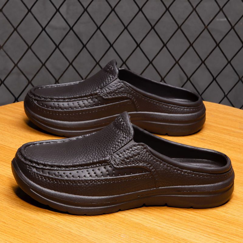 【39-45】 Sandale casual pentru bărbați simple cu jumătate de dinți