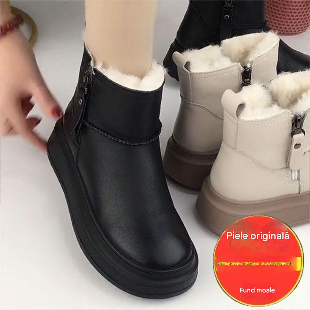 ❄️Promoții de iarnă❄️Botine de damă la modă, calde, puternice și anti-alunecare 3849525