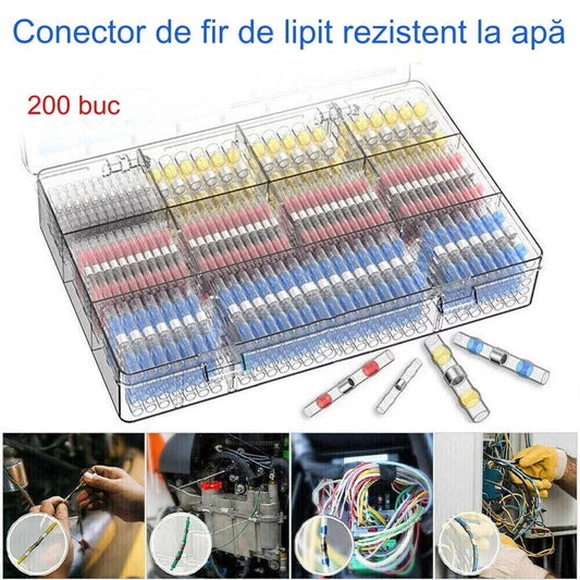 【100 bucăți】 Manșon de etanșare multifuncțional pentru repararea ruperii sârmei, kit conector de sudură termocontractabil conector de sârmă-3872812