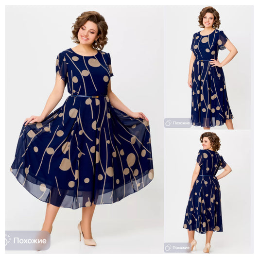 👗💥👗【S-5XL】Nowa modna sukienka, klasyczny krój, elegancka i prosta 3902044