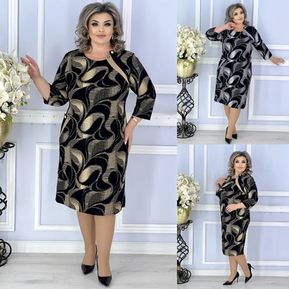 💖💖【S-5XL】2025 Rochie nouă și elegantă de toamnă și iarnă de înaltă calitate-3865969