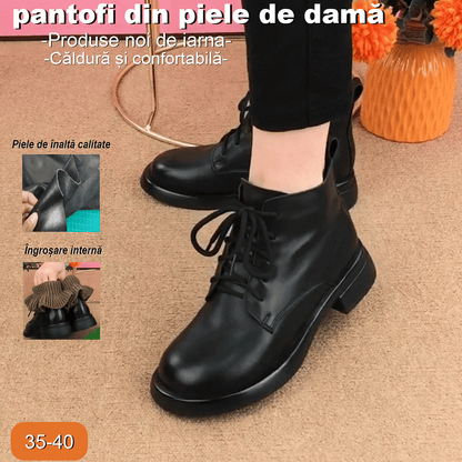 【35-40】cizme martin de dama din piele naturala cu toc plat cu varf rotund 3836071