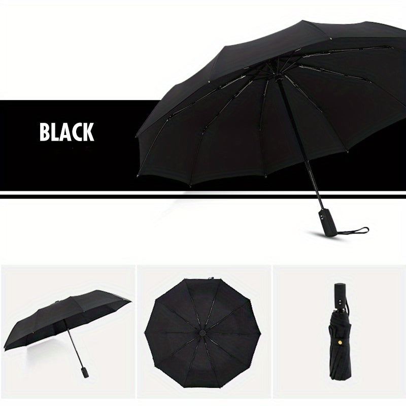 【🛒Reducere de 50% în perioada limitată】☔ Umbrelă automată cu două straturi, întărită, rezistentă la vânt, utilizabilă atât pe vreme ploioasă, cât și însorită-3867785