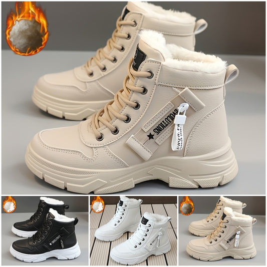 🔥【50% REDUCERE】🥰🥰【35-45】Cizme de zăpadă de iarnă cu fermoar lateral pentru femei 3799185