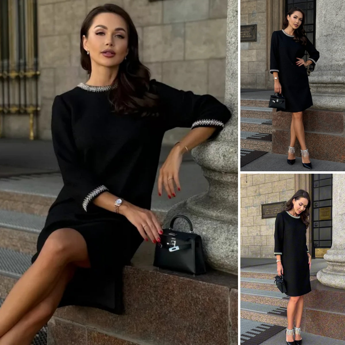 💖💖👗【S-5XL】Rochie nouă elegantă de toamnă și iarnă de înaltă calitate