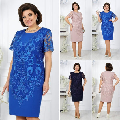 【🏆 Cele mai bine vândute produse】😍【S-3XL】 2024 Noua rochie de dantelă la modă, design clasic, elegant și simplu--3675775