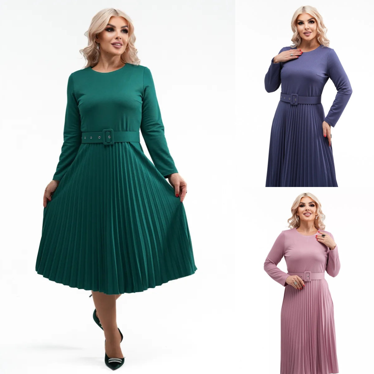 👗【S-5XL】🍁🍂2024 rochie nouă la modă de toamnă și iarnă de înaltă calitate