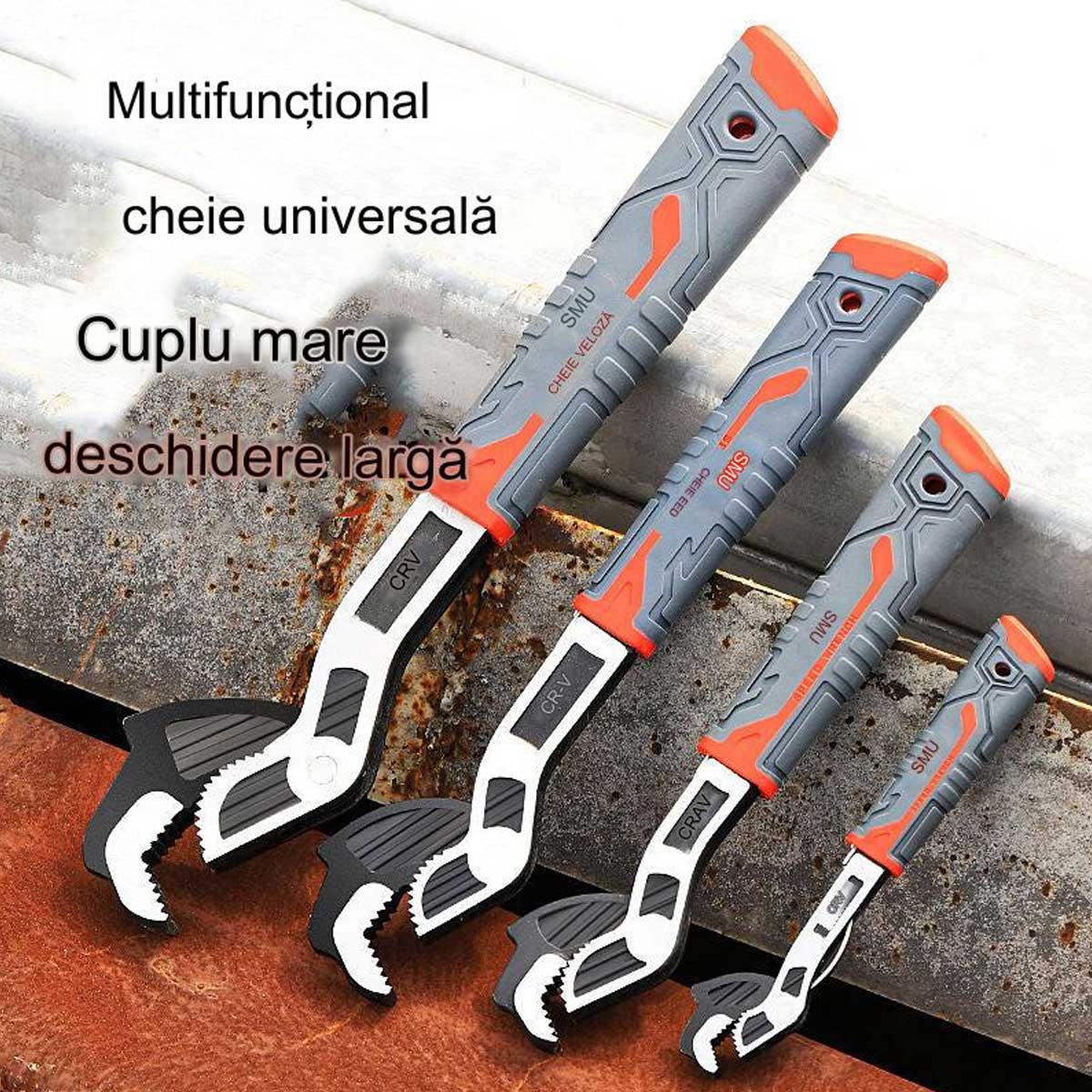 【6 inches】Set de chei multifuncționale cu auto-blocare Set de chei pentru țevi Instrumentul de cheie industrială