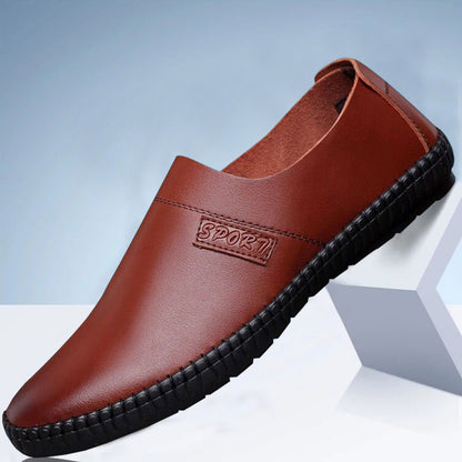 👞Noi pantofi britanici casual cu talpă moale【39-44】✅ confecționați manual din piele selectată✅ rezistentă la uzură și respirabilă-3925557