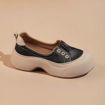 👟👟【35-40】2025 Pantofi casual sport confortabili, cu talpă groasă, din piele, în stil nou la modă-3895549