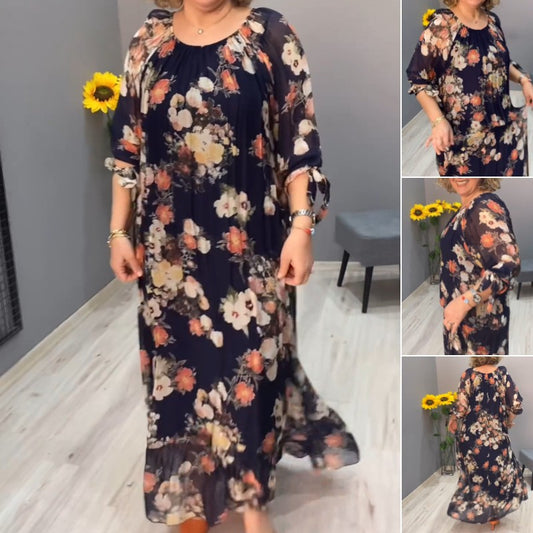 💕💕【S-5XL】Letnia modna sukienka 2025 roku, duże rozmiary, wygodna i luźna dla kobiet 3919013