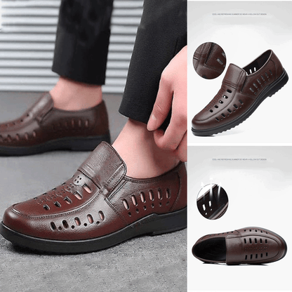 🔥【38-44】Pantofi de vară, casual, din piele, respirabili și confortabili pentru bărbați